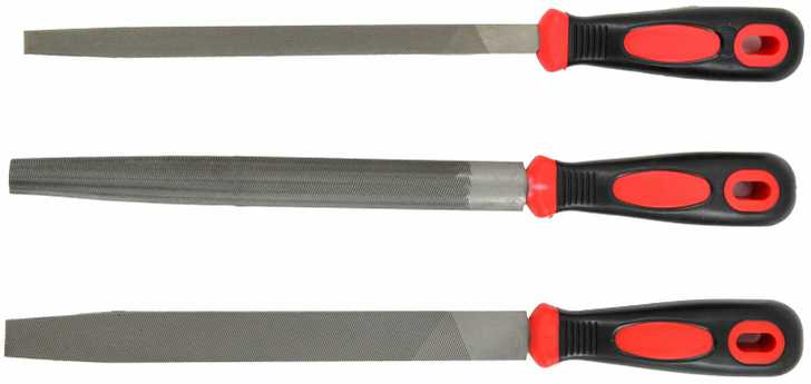Jeu de fichiers AWTools AW32718; 250 mm; 3 pcs.; pour le métal