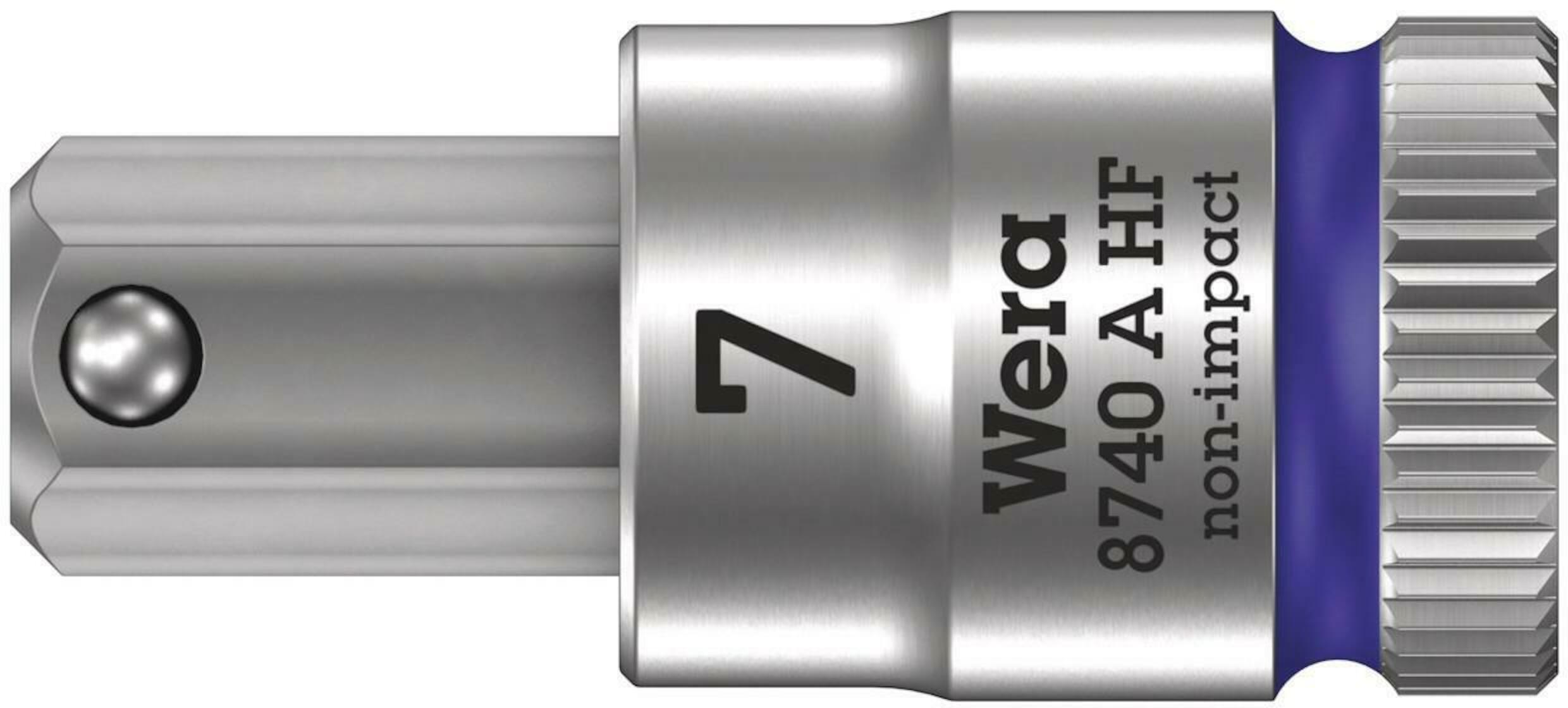 Clé à douille Wera WE05003340001; Hex; 1/4''; 7x28 mm