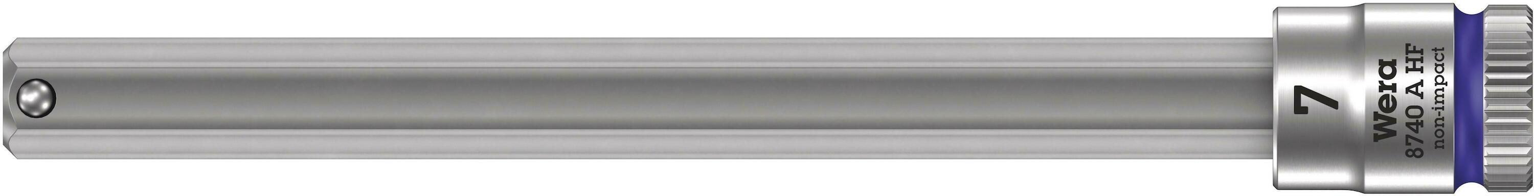 Clé à douille Wera WE05003342001; HEX; 1/4''; 7x100 mm