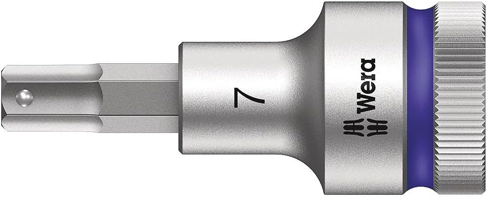 Clé à douille Wera WE05003823001; HEX; 1/2''; 7x60 mm