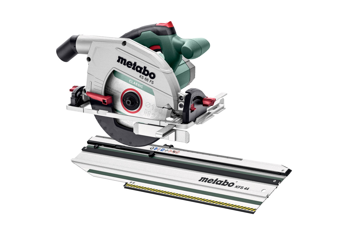 Scie circulaire Metabo KS 66 FS; 1500 W; 190x30 mm + Rail de guidage