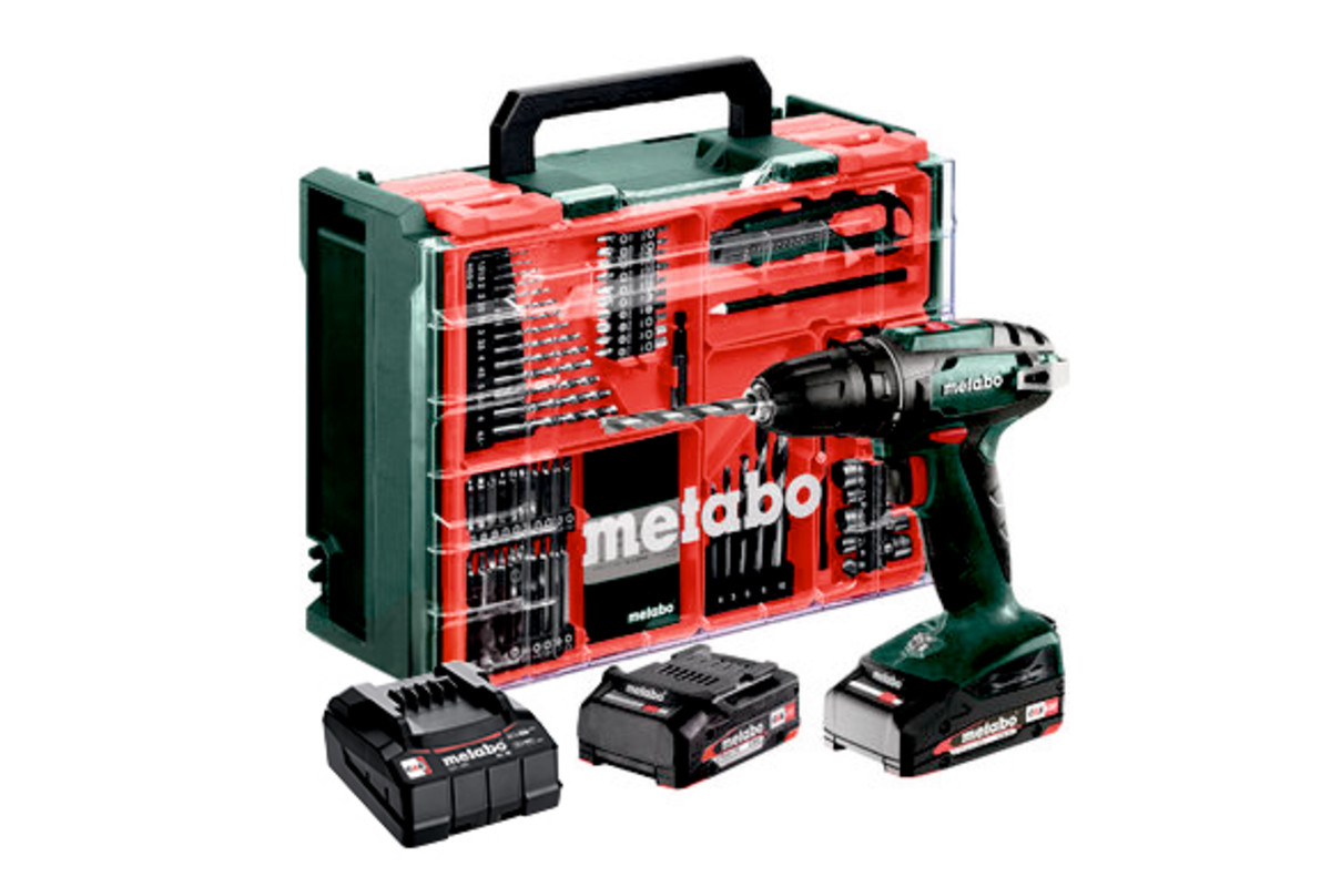 Perceuse-visseuse sans fil Metabo BS 18; 18 V; 2x2 Ah  accu. + Accessoires