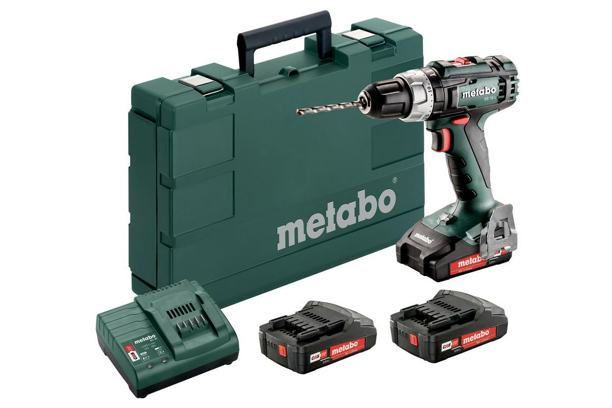 Pilote d'impact sans fil Metabo SB 18 L SET; 18V; 3x2 Ah; LED