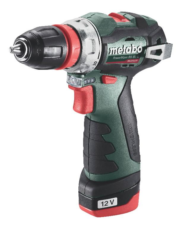 Perceuse-visseuse sans fil Metabo PowerMaxx BS BL Q; 12 V; 35 Nm; 2x2 Ah accu.