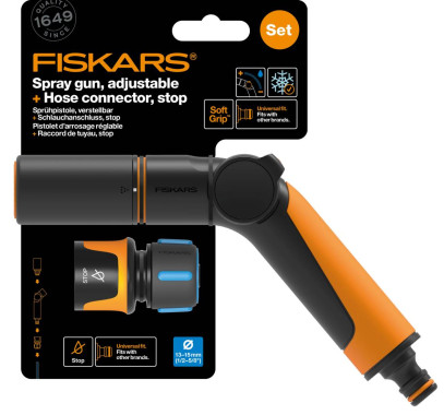 Pistolet d'arrosage Fiskars 1065493; STOP; 1/2''-5/8''