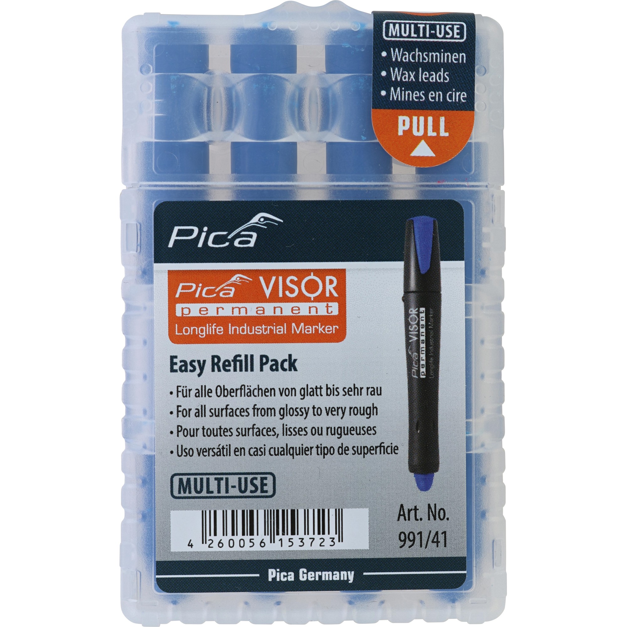Coeur Pica VISOR; 4 pcs; bleu