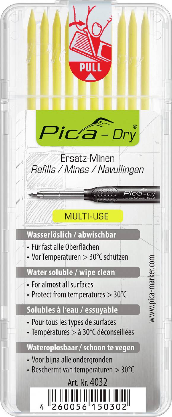 Coeur Pica Dry; 125 mm; 10 pcs; jaune