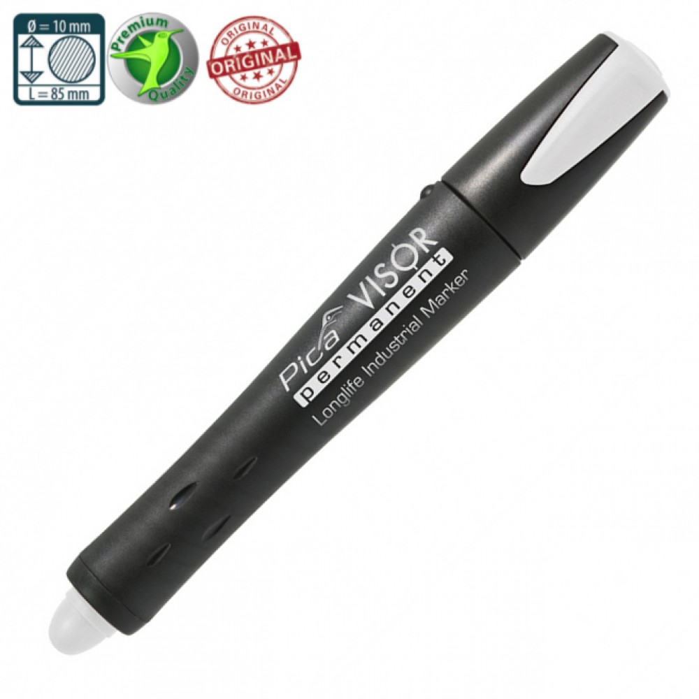 Stylo de marquage Pica VISOR; 10 mm blanc