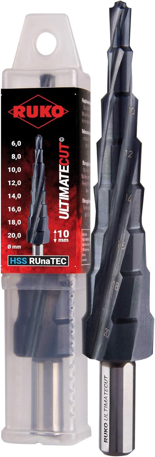 Perceuse à cône en tôle  Ruko ULTIMATECUT; HSS; Runa TEC; 6-20 mm