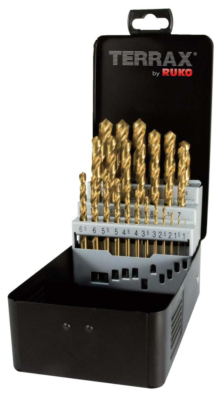Jeu de forets en métal  Ruko A250215T; HSS Tin; 1-13 mm; 25 unités