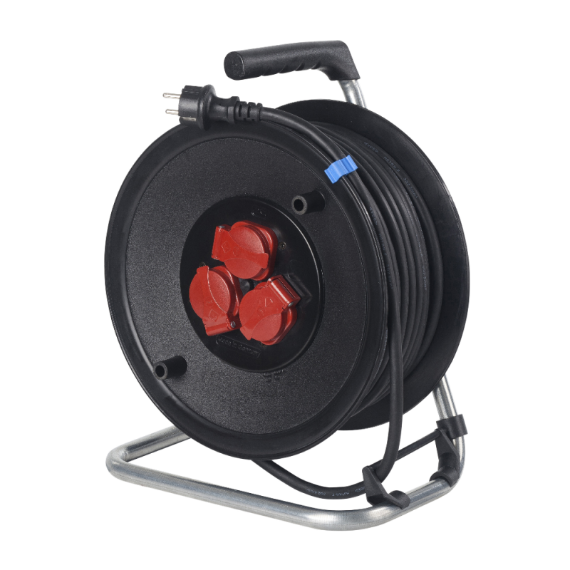 Rallonge avec bobine AS-Schwabe H05RR-F 3G2,5; IP44; 40 m