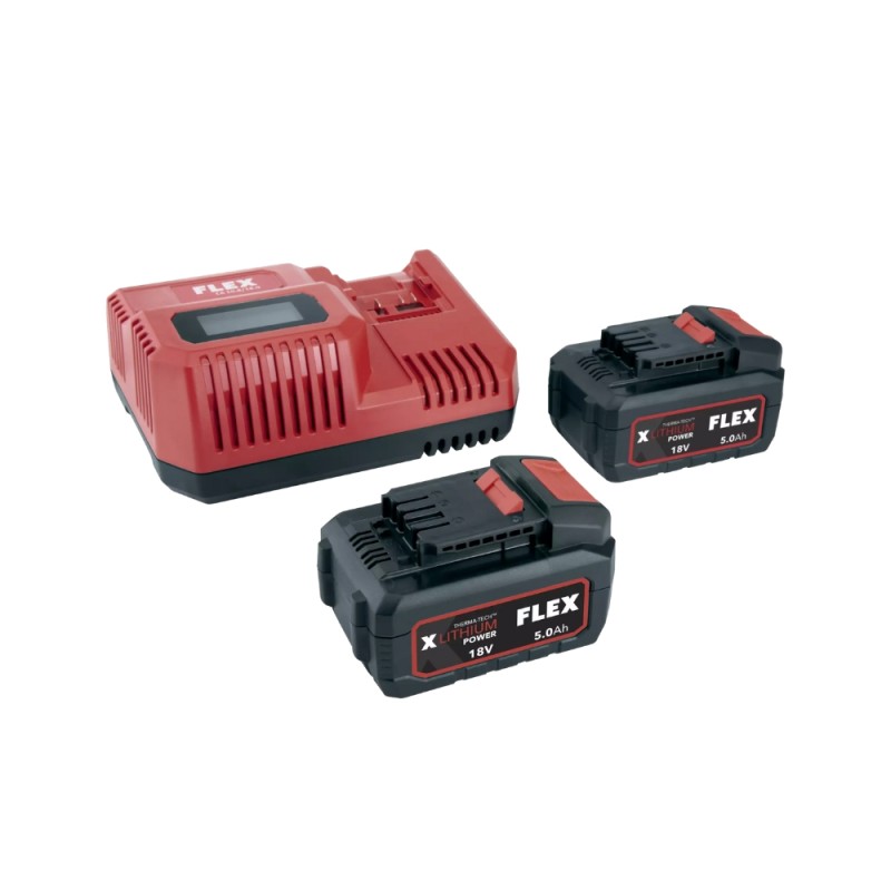 Ensemble d'accessoires Flex P-SET 55R; 18V; 2x5Ah + Chargeur