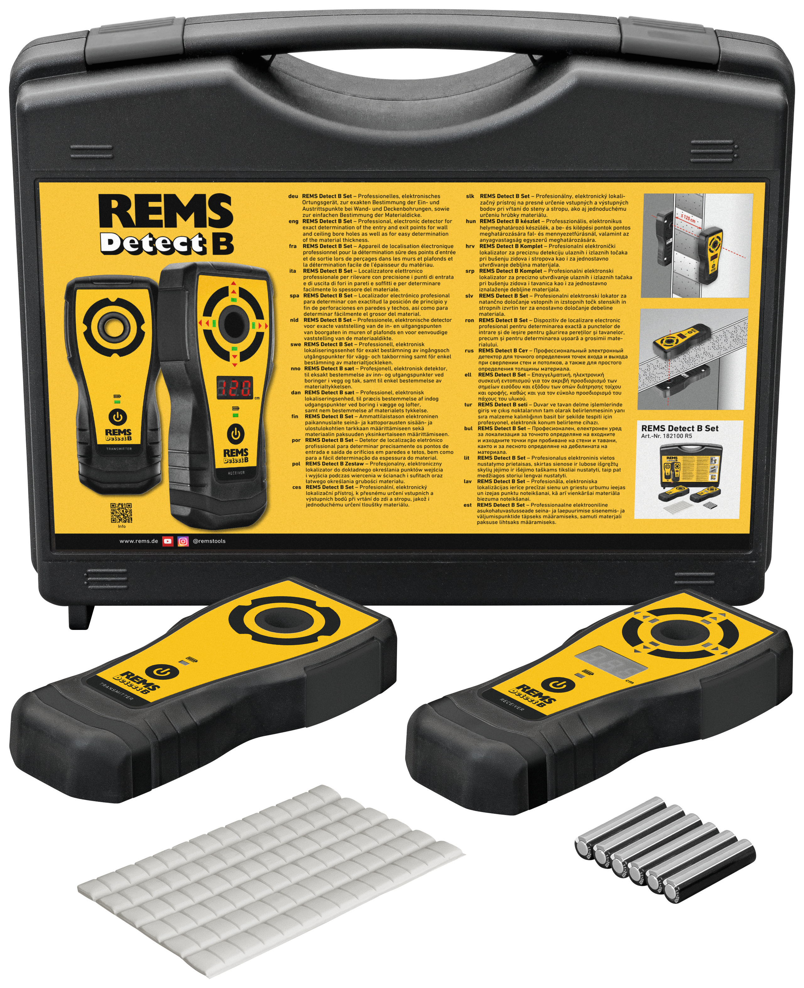 Détecteur de trous de perçage Rems Detect B Set; 120 cm