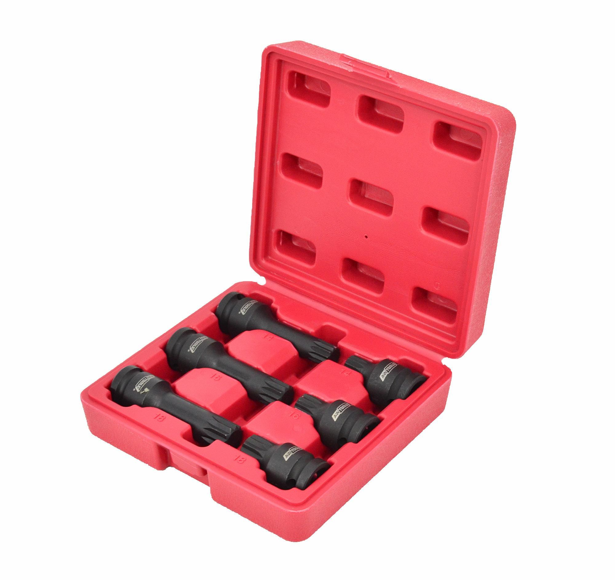Jeu de douilles à impact AWTools AW38779; 1/2''; 6 unités