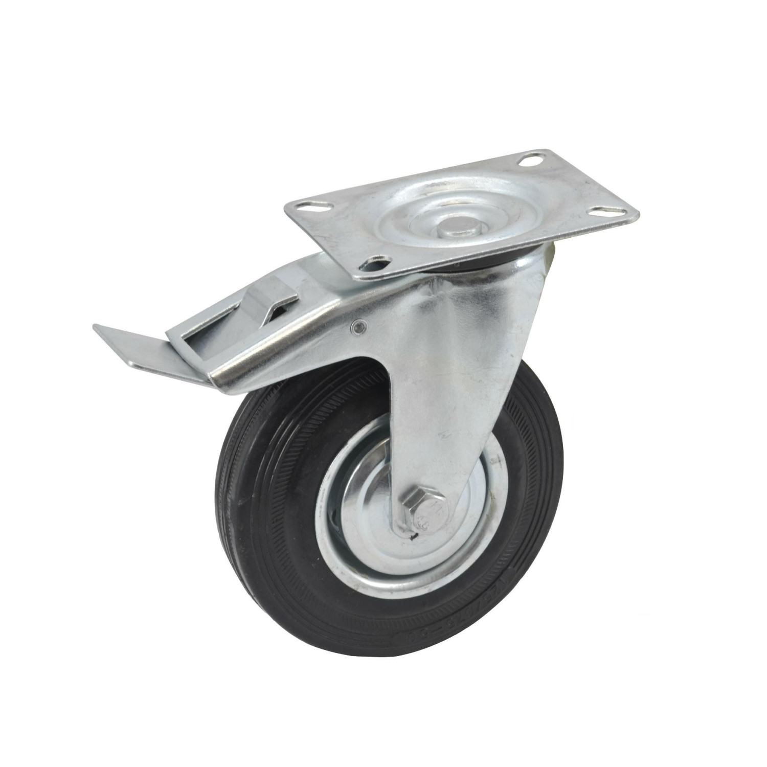 Roue de secours avec frein AWTools AW23325; 160 mm