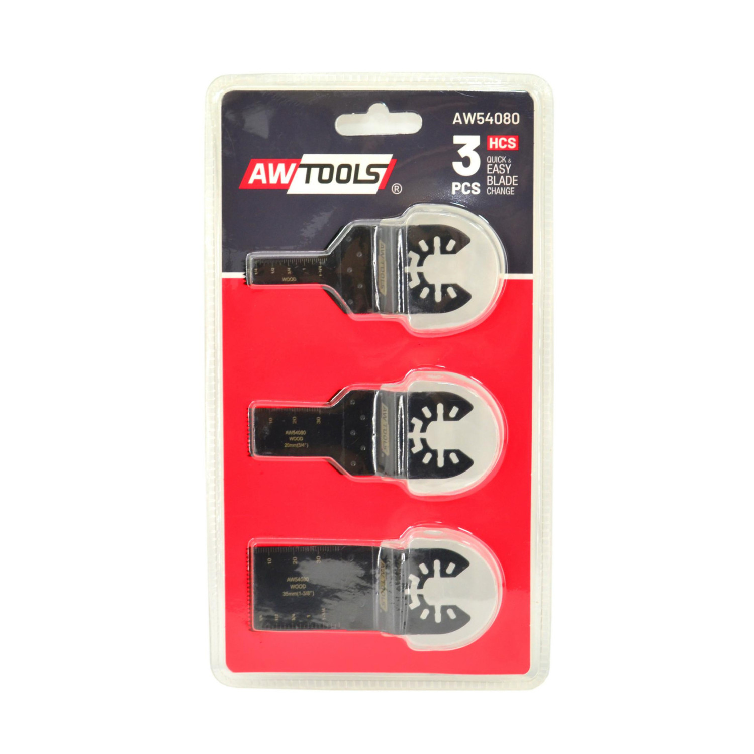 Ensemble d'accessoires AWTools AW54080; HCS; 3 unités
