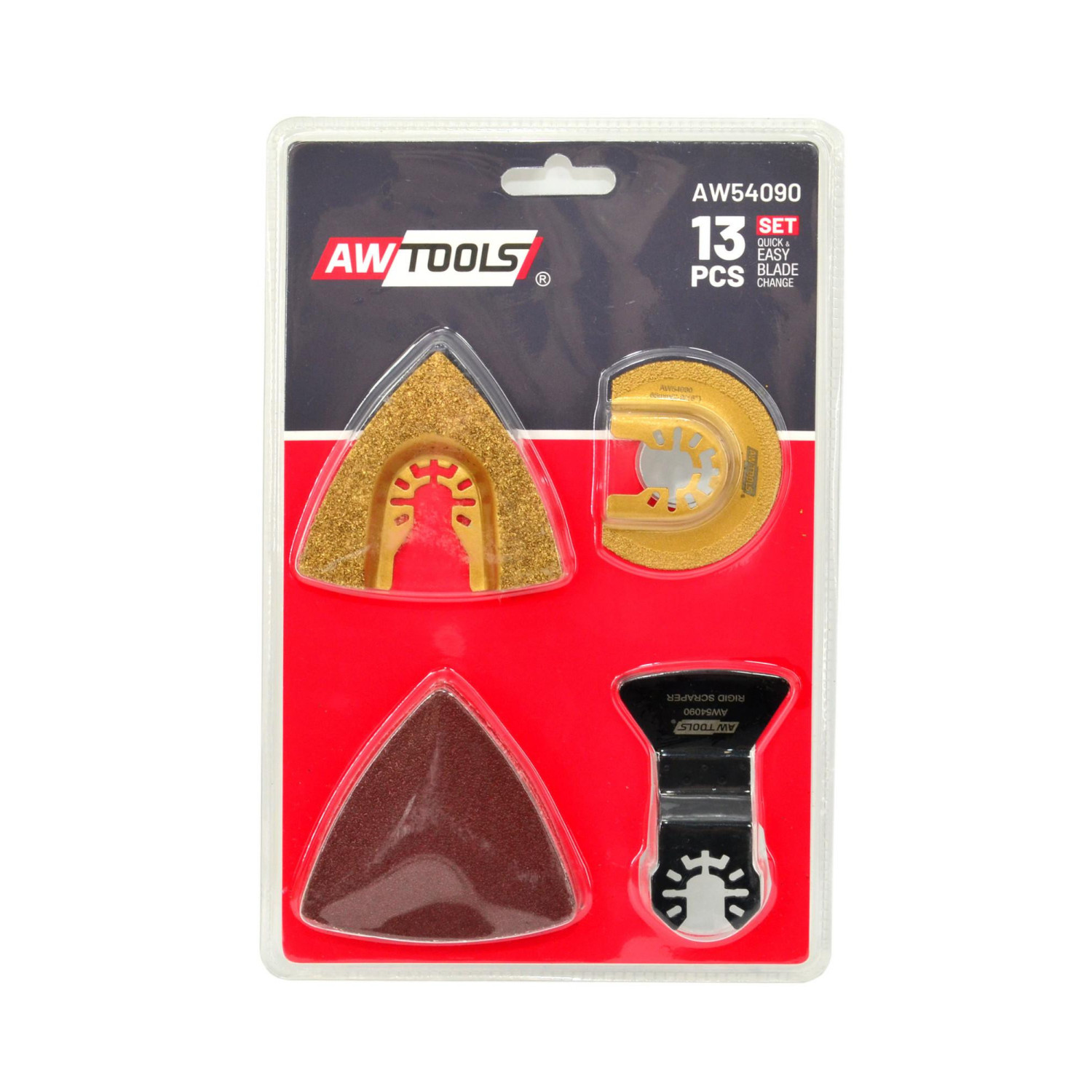 Ensemble d'accessoires AWTools AW54090; 13 unités