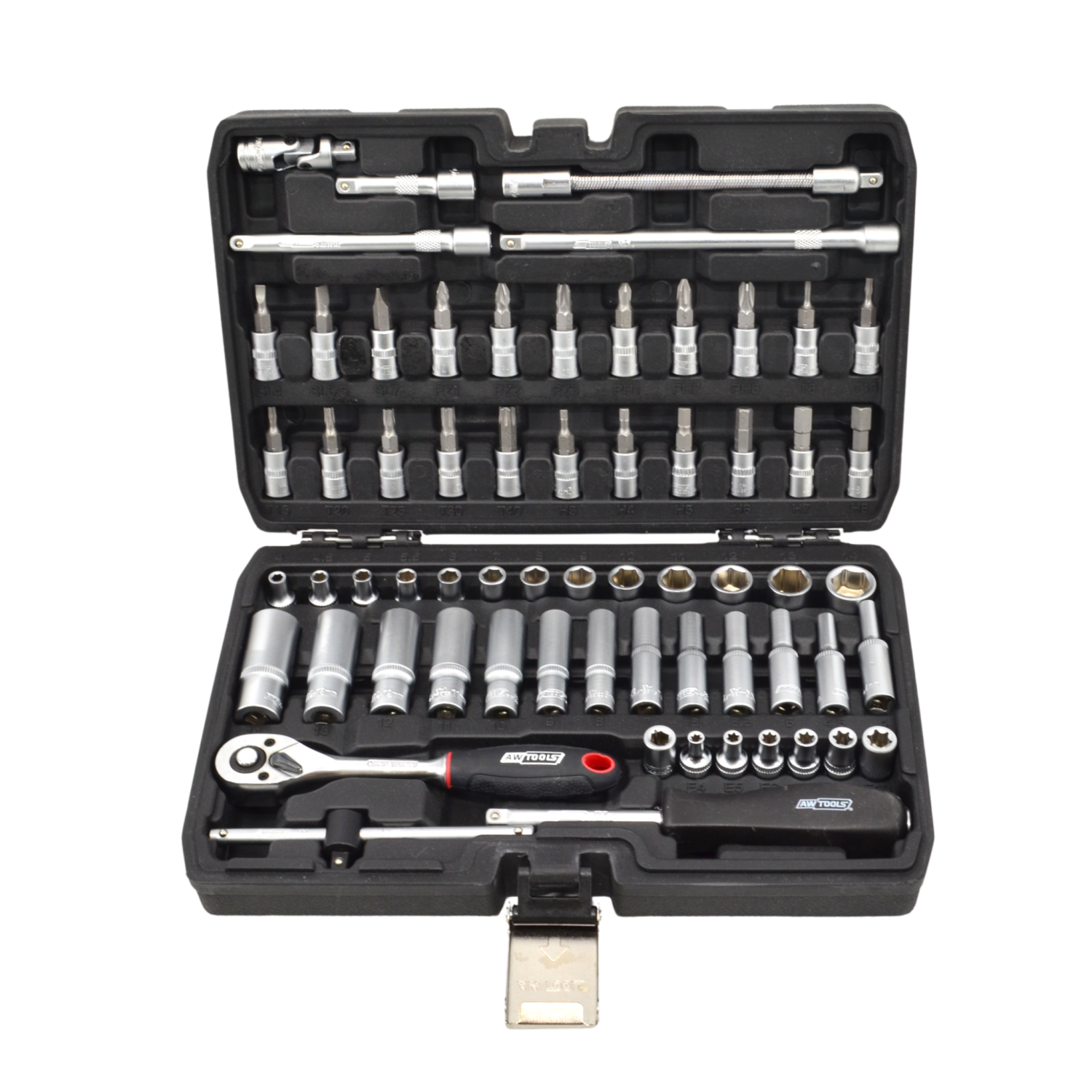 Jeu de tournevis AWTools AW39063BL; 1/4''; 63 unités