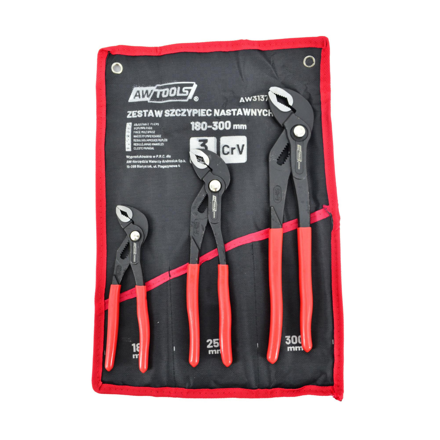 Jeu de clés combinées AWTools AW31374; 180-300 mm; 3 unités