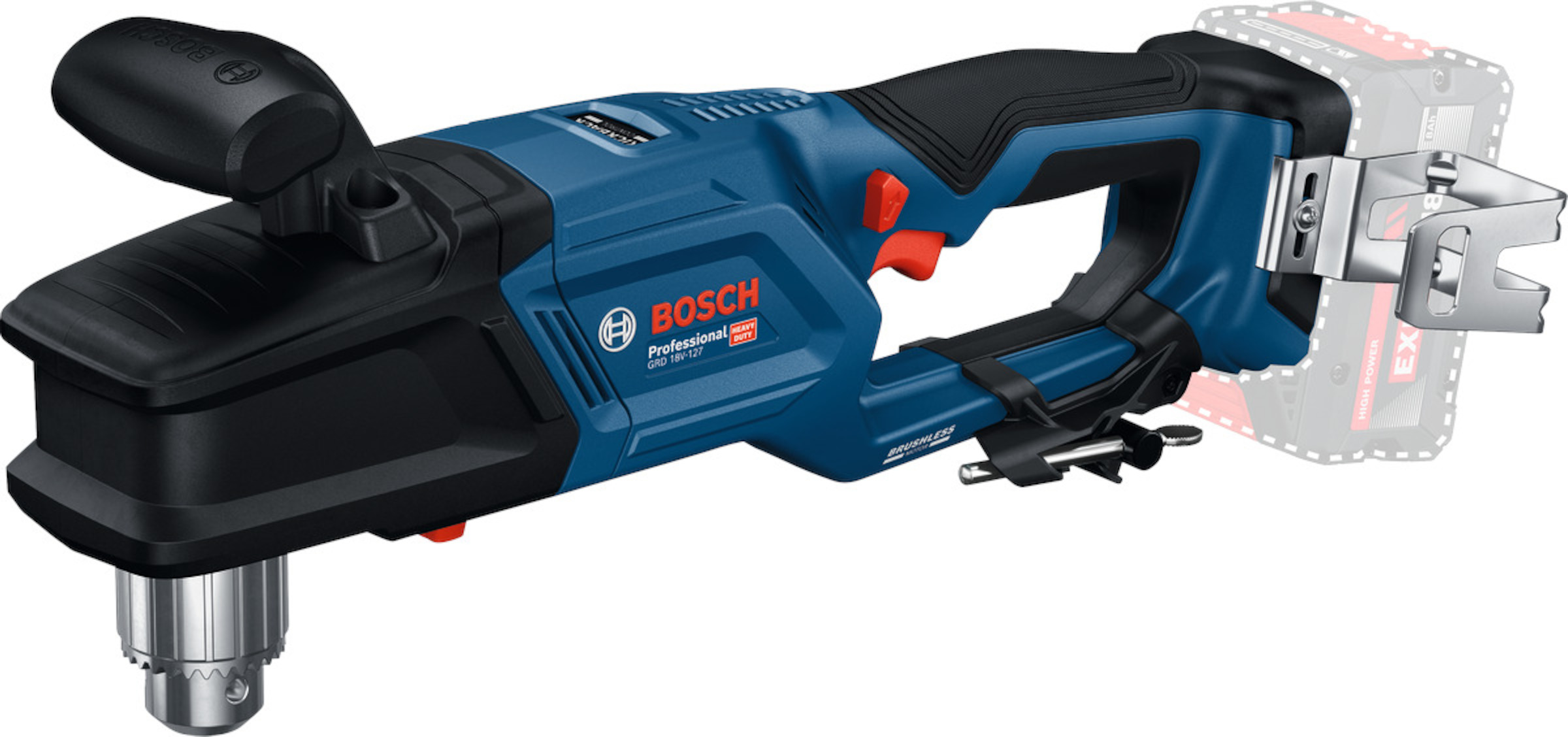 Perceuse électrique à angle droit Bosch GRD 18V-127 (sans batterie et chargeur)