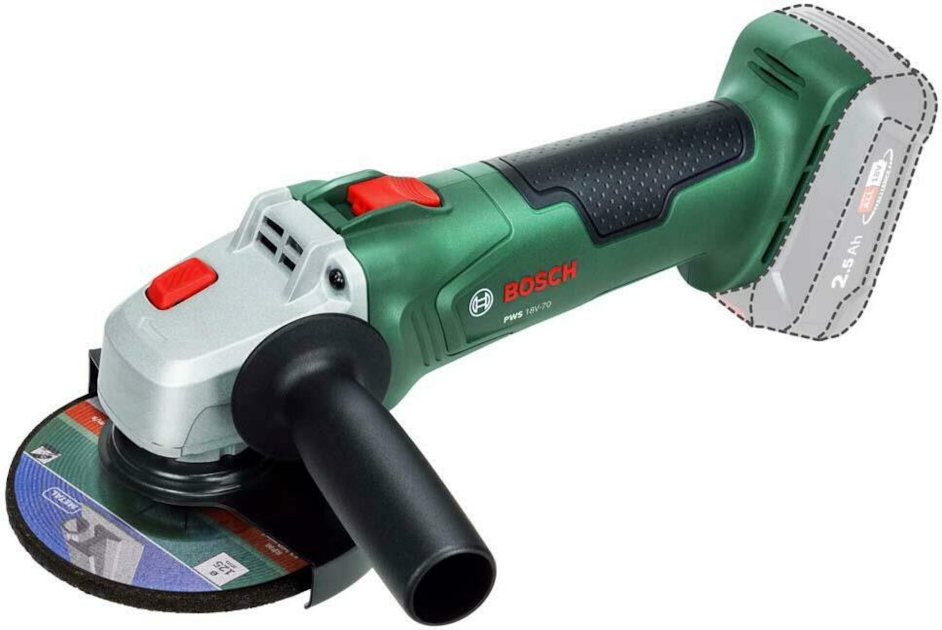 Meuleuse d'angle sans fil Bosch PWS 18V-70; 125 mm (sans batterie et chargeur)
