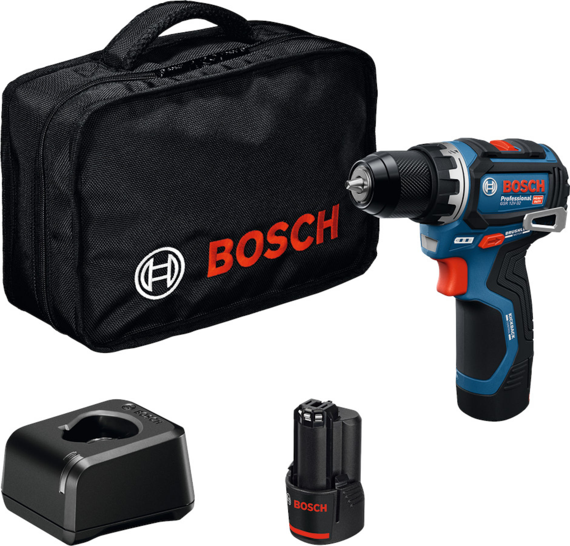 Perceuse Bosch GSR 12V-32; 2x2,0 Ah