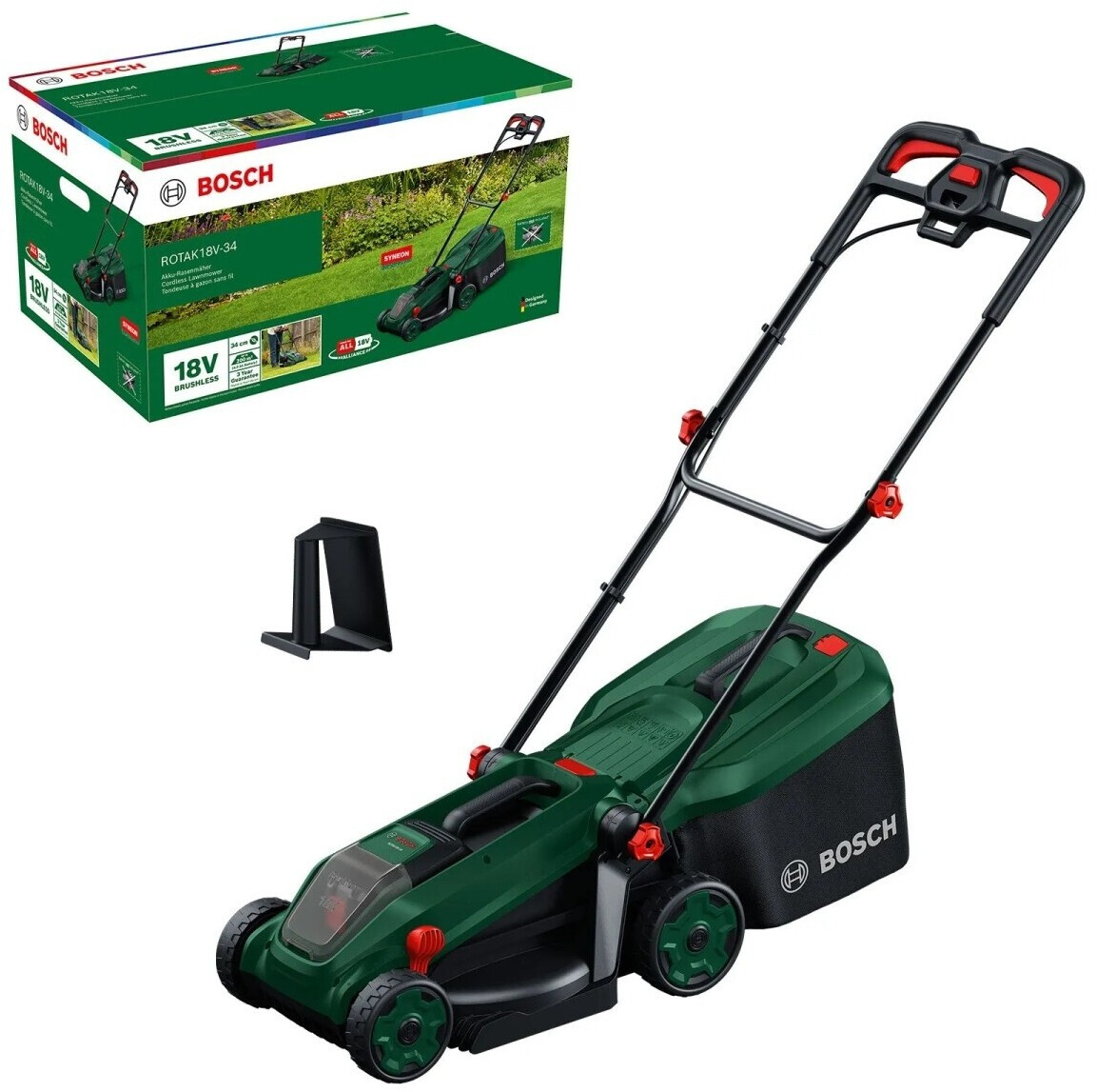 Faucheuse sans fil Bosch Rotak 18V-34; 18 V; 34 cm (sans batterie et chargeur)
