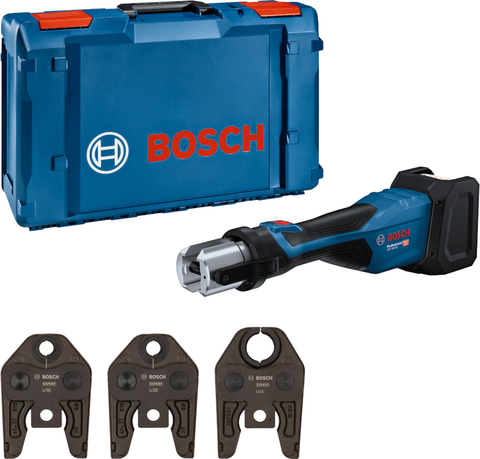 Outil de sertissage de tuyaux sans fil Bosch GPT 18V-32; 18 V (sans batterie et chargeur)
