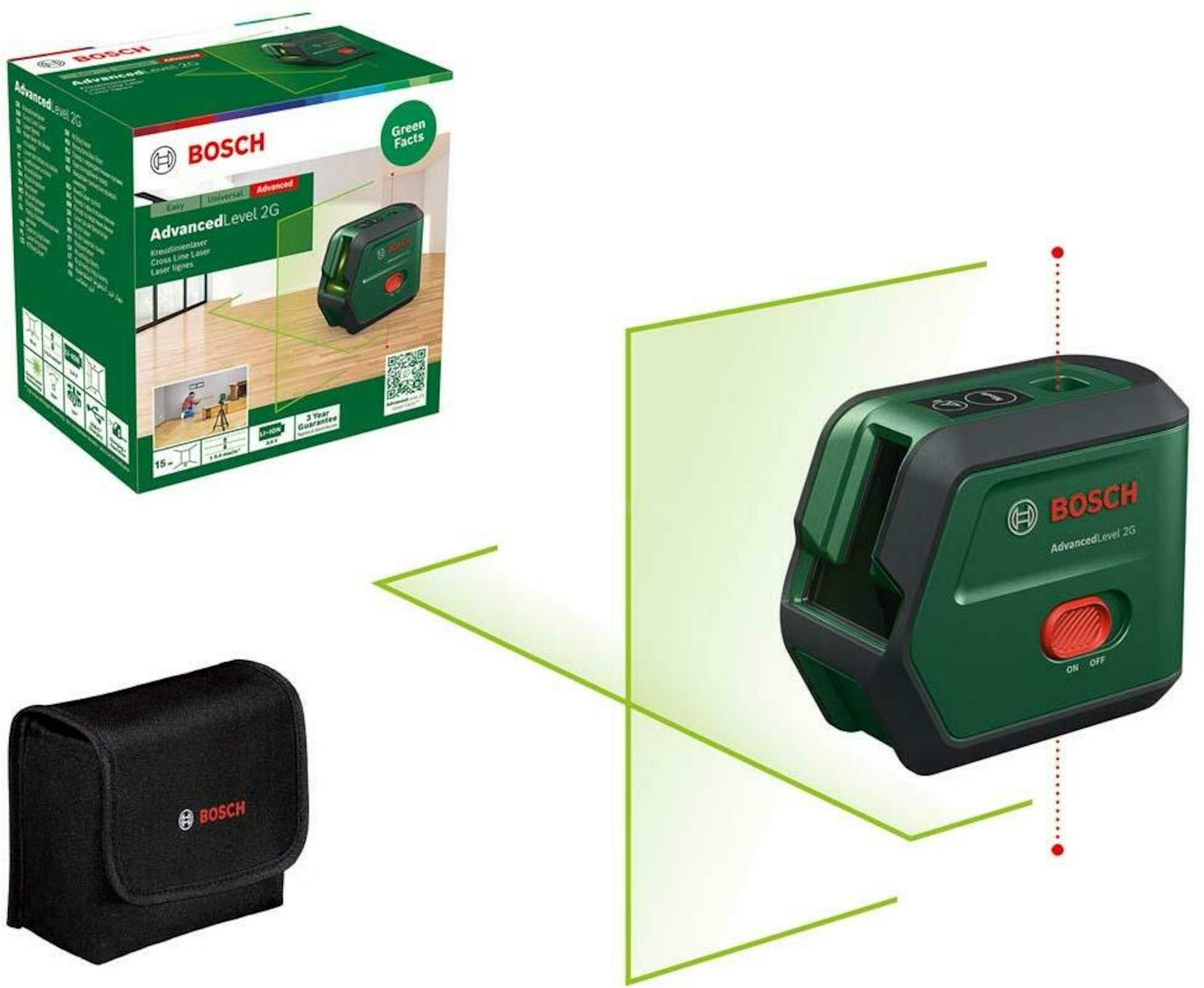 Niveau laser de ligne transversale Bosch AdvancedLevel 2G