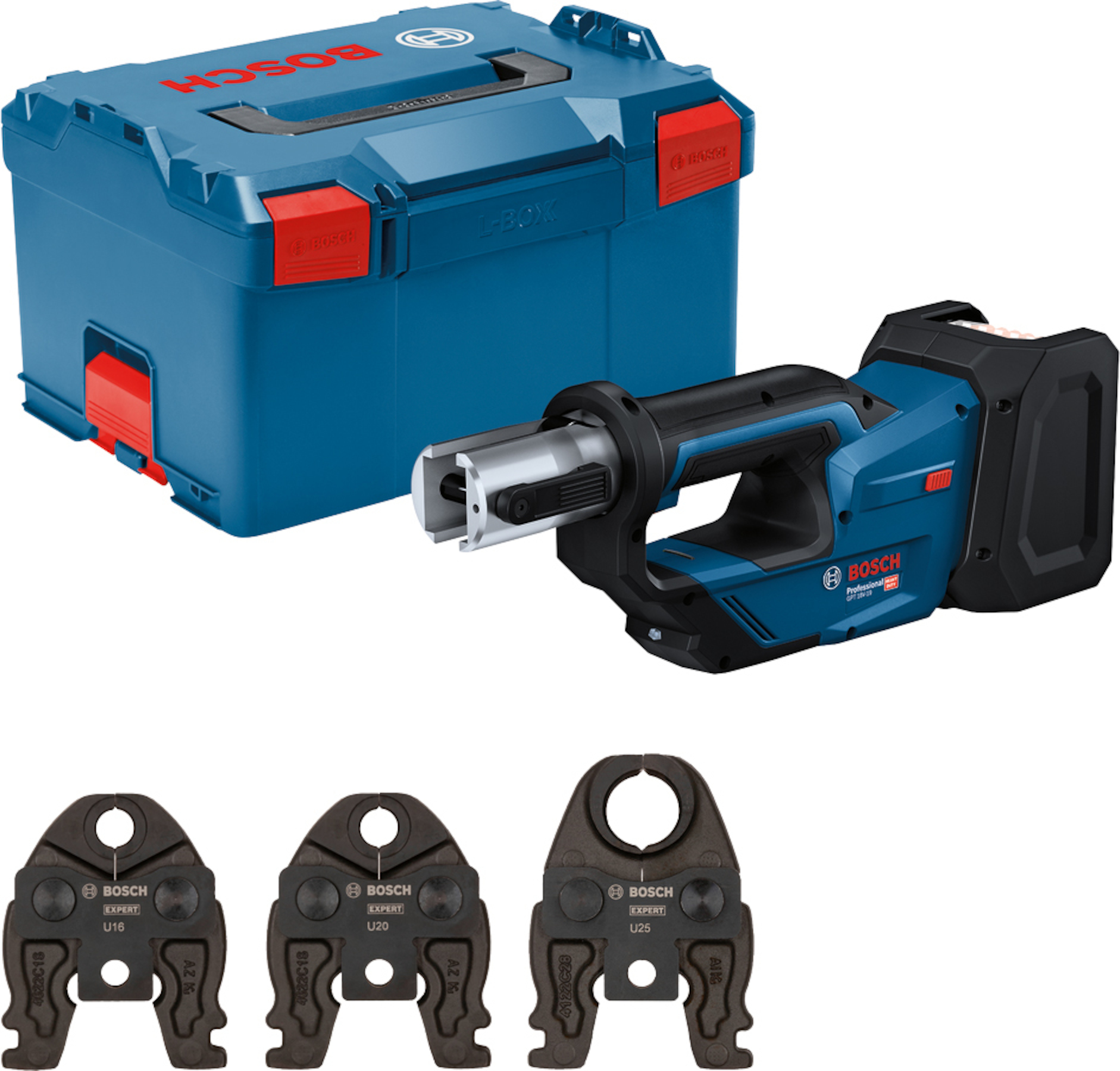 Outil de sertissage de tuyaux sans fil Bosch GPT 18V-19; 18 V (sans batterie et chargeur)