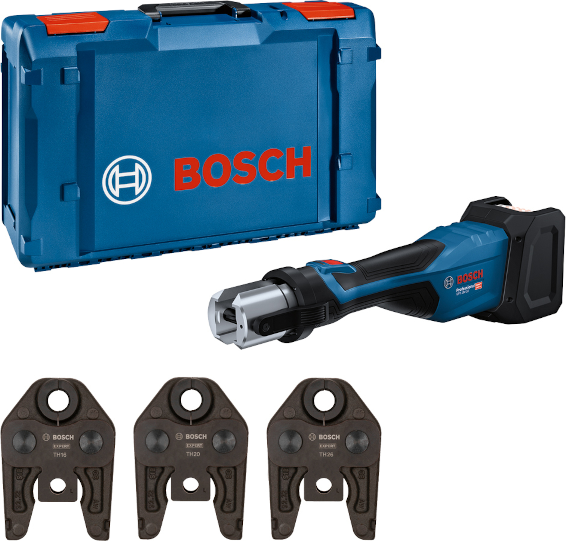 Outil de sertissage de tuyaux sans fil Bosch GPT 18V-32; 18 V (sans batterie et chargeur)