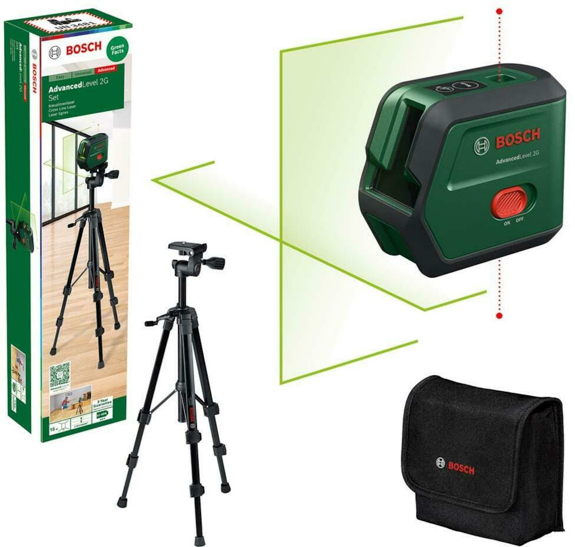 Niveau laser de ligne transversale Bosch AdvancedLevel 2G Résister