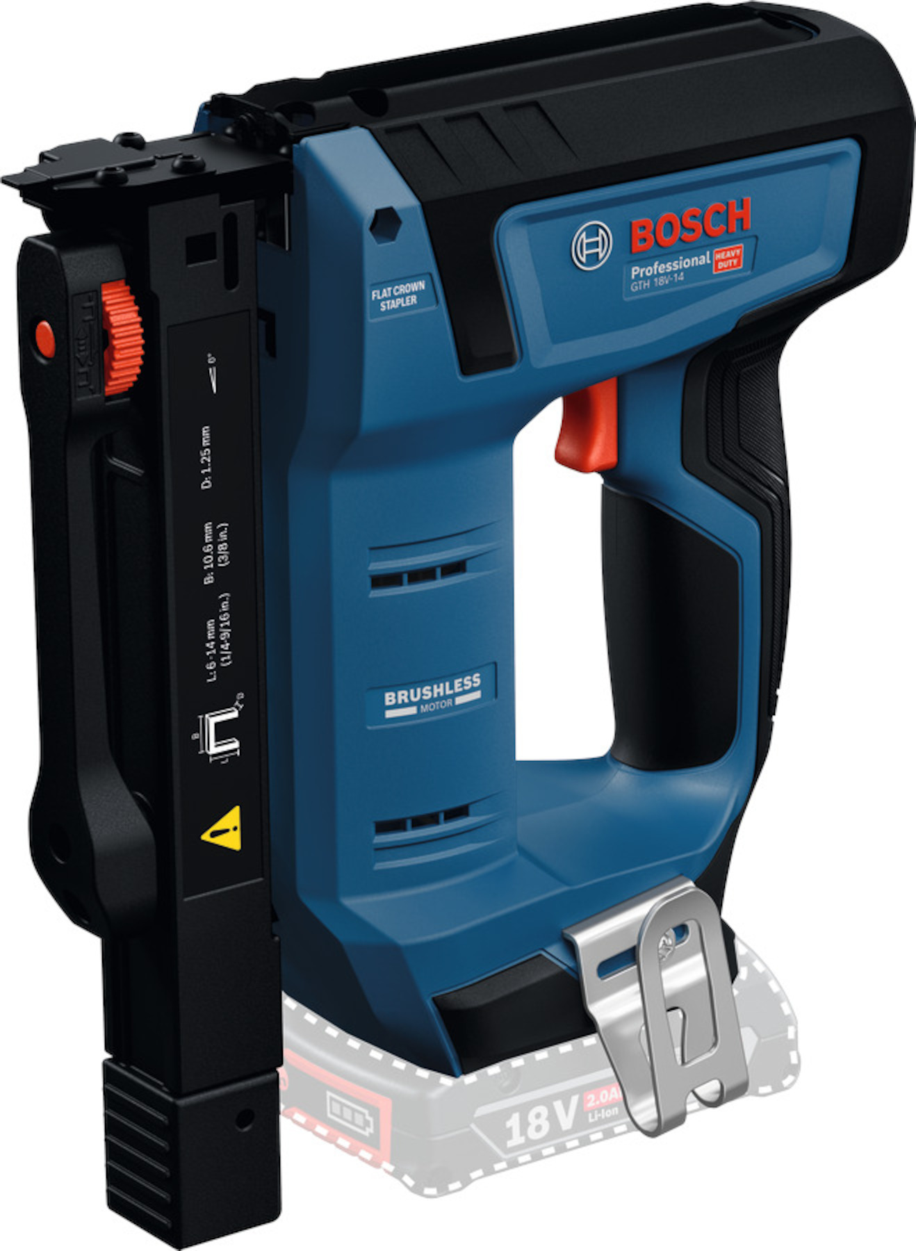 Agrafeuse sans fil Bosch GTH 18V-14; 18 V (sans batterie et chargeur)