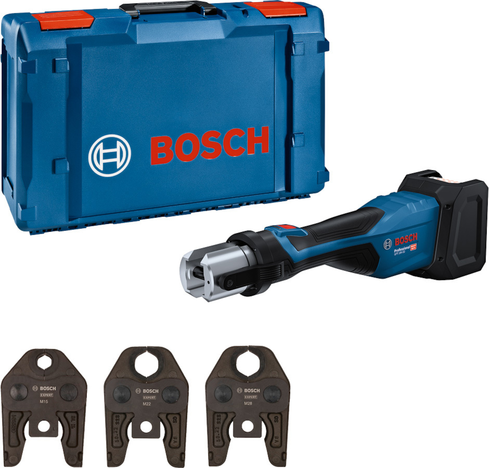 Outil de sertissage de tuyaux sans fil Bosch GPT 18V-32; 18 V (sans batterie et chargeur)