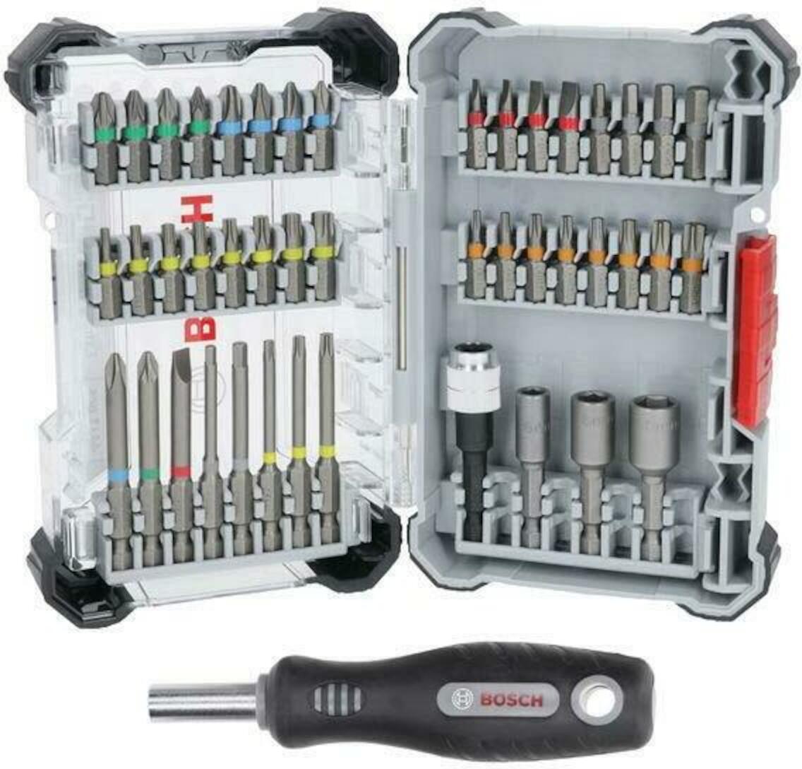 Ensemble de tournevis Bosch Extra Hard; 44  pcs; + tournevis manuel
