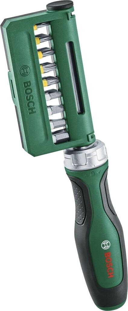 Tournevis manuel / ciseau Bosch 1600A02Z9A; 18 pièces + tournevis Bit