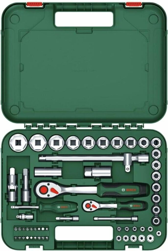 Ensemble d'outils Bosch 1600A02Z9G; 1/4''; 1/2''; 54 unités