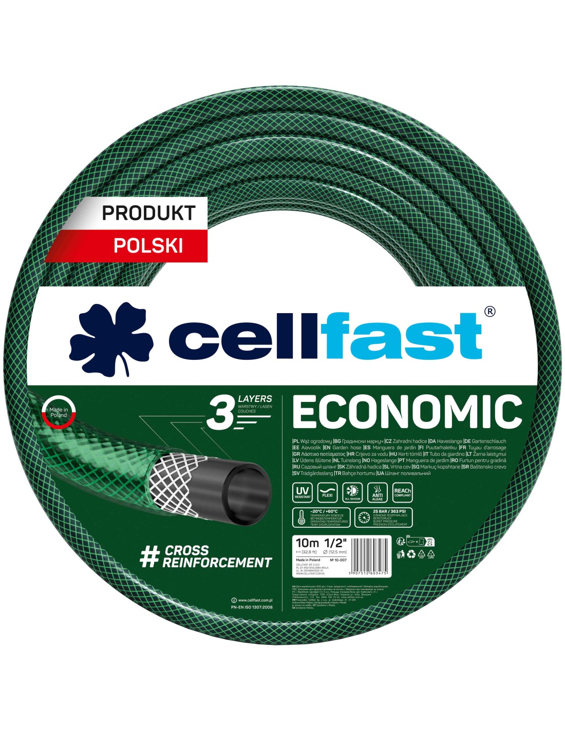 Tuyau Cellfast ECONOMIC; 1/2''; 10 m