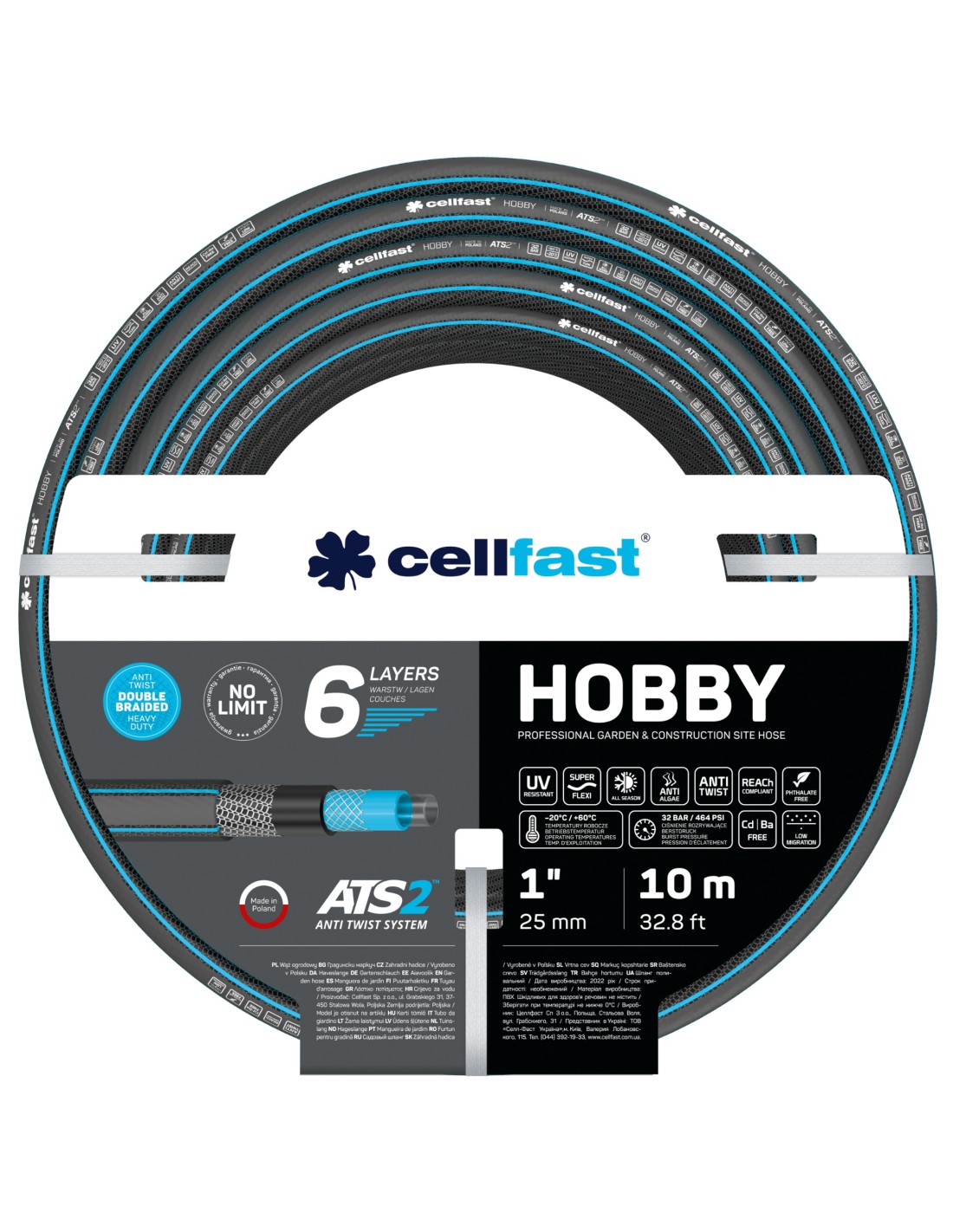 Tuyau Cellfast HOBBY ATS2™; 1''; 10 m