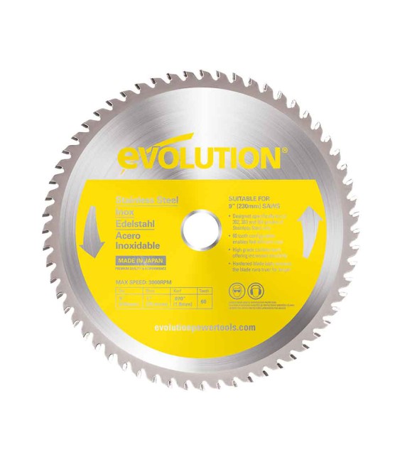Scie circulaire Evolution EVO-230-60-SN; 230 mm; Z60