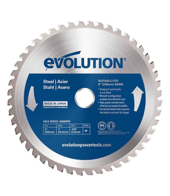Scie circulaire Evolution EVO-230-48-S; 230 mm; Z48