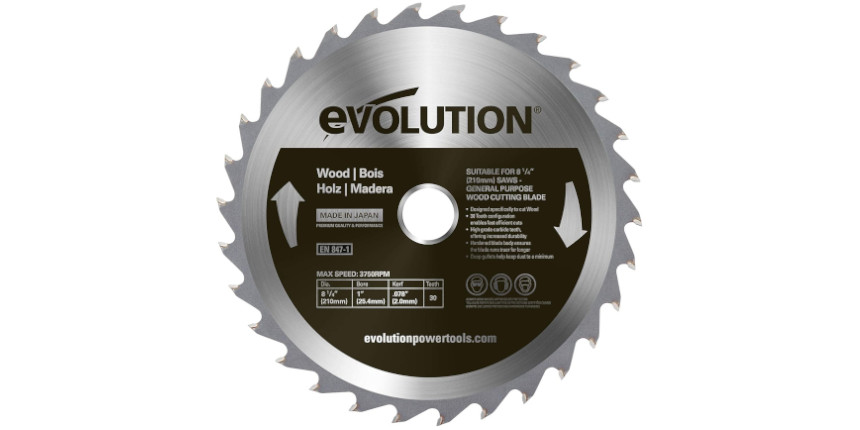 Scie circulaire Evolution GW210TCT-30; 210 mm; Z30