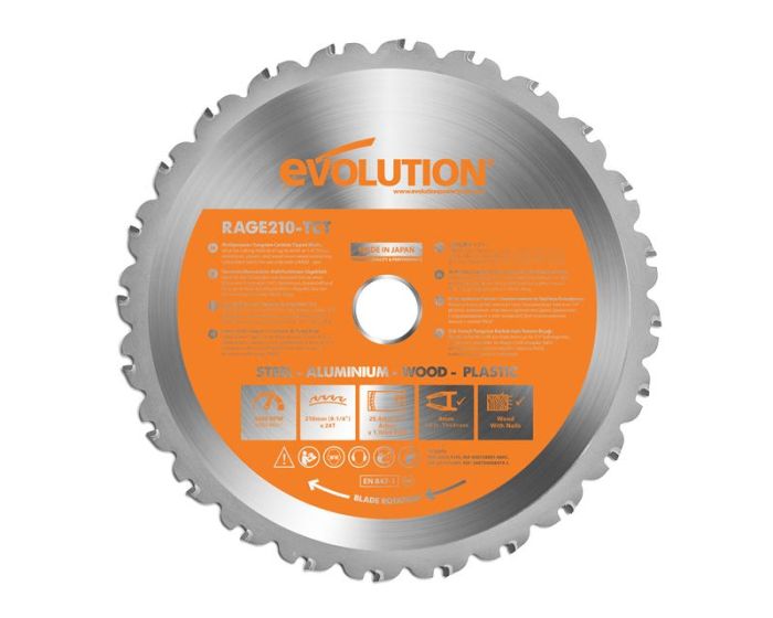 Scie circulaire Evolution EVO-210-MULTI; 210 mm; Z24