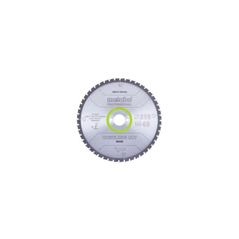 Lame de scie Metabo 628445000; 216x30 mm; Z48