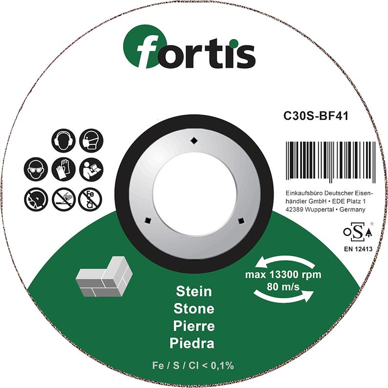 Disque à tronçonner Fortis 4317784704502; 230x3,0 mm; 22,23 mm