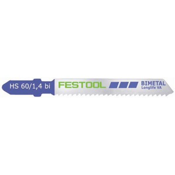 Lames pour scie sauteuse Festool HS 60/1,4 BI VA; 5 unités