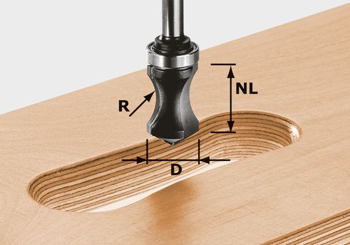 Coupe-trou de main Festool&nbsp;16/32/68 mm avec palier