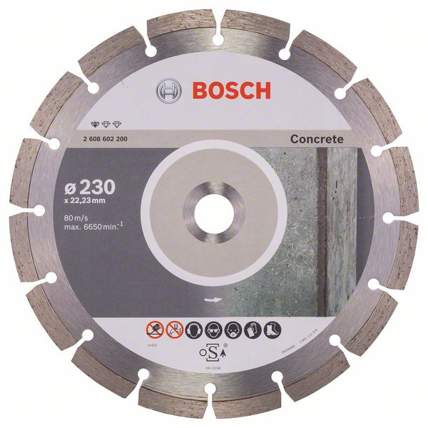 Disque à tronçonner diamanté Bosch PROFESSIONAL FOR CONCRETE; 230