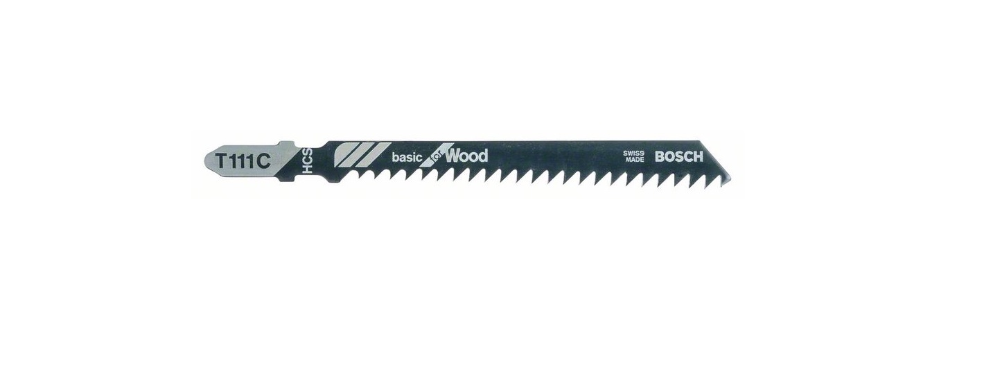 Lames pour scie sauteuse Bosch T 111 C; 5 unités