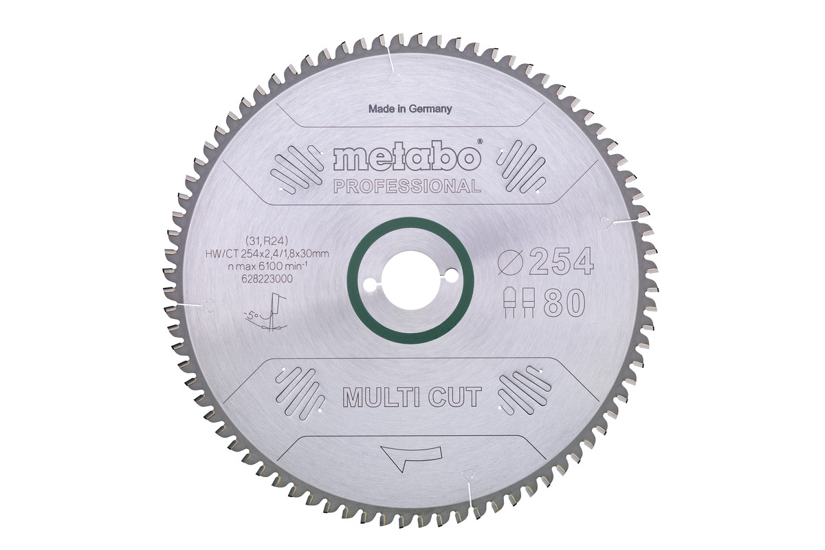 Disque de scie universel Metabo; 216x2,4x30,0 mm; Z60; -5°